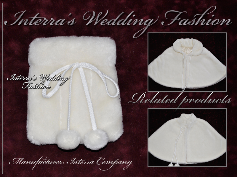 Fur wedding accessories - fur bridal handbag