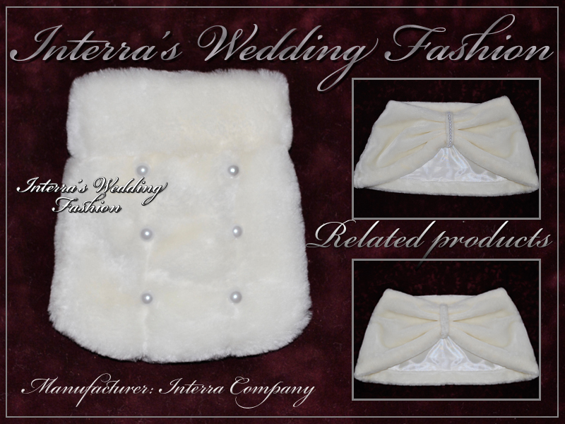 Wedding fur handbags - winter bridal accessories manufacturer
