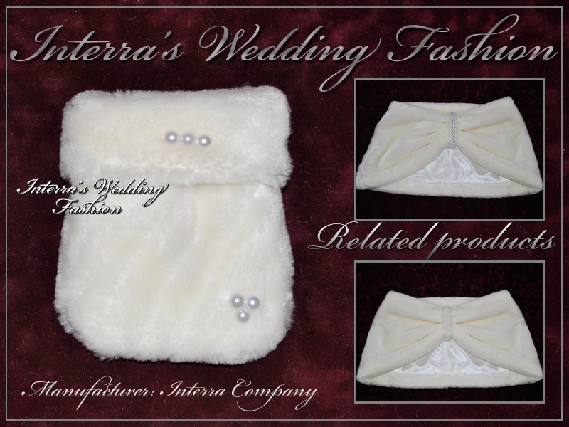 Winter fur bridal handbag - wedding accessories 2011