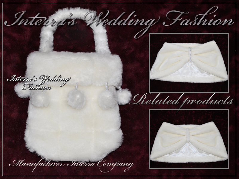 SALE - Fur wedding handbags (handmade) from manufacturer - wedding collection 2011