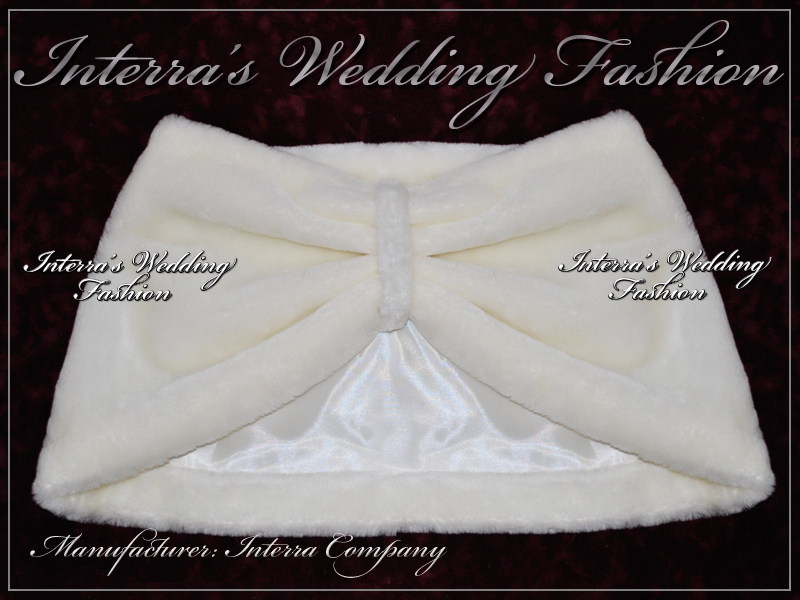 Bridal fur shawl - wedding fur stole