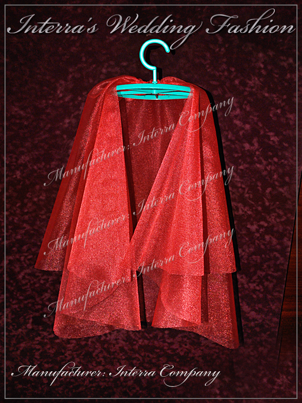 Red wedding veils - bridal accessories