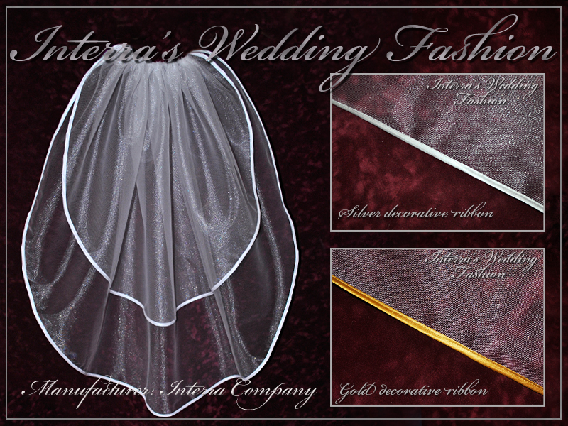 Two layers wedding veils