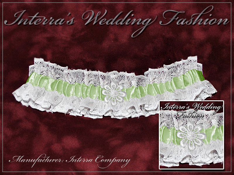 Wedding bridal garters from manufacturer