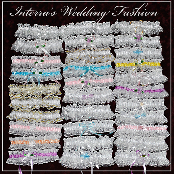 Cheap wedding bridal garters and garters sets manufacturer - Interra's Wedding Fashion