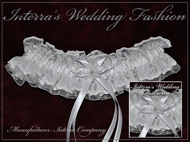 Cool wedding garters - cheap bridal accessories manufacturer - Interra's Wedding Fashion