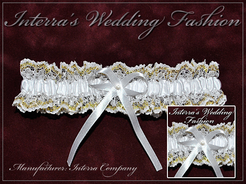 Wedding gown - bridal garter